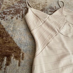 Tan Bodycon Bandage Dress